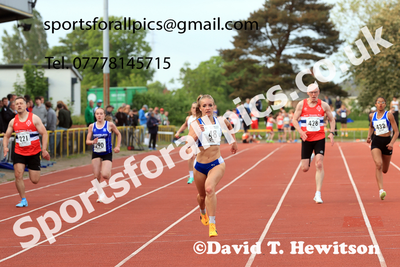 200 metres, 2026 NEGP 2, Monkton Stadium, Wednesday, May 27th. Photo: David T. Hewitson/Sports for All Pics